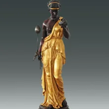 Западная статуя бронзовая богиня Hebe удерживающие скульптуры