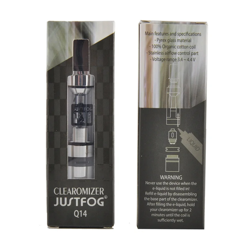 100% Original Justfog Q14 atomizer Clearomizer 1.8ml Q14 Tank eGo / 510 Bottom coil clearomizer Fit Justfog Coil Head 1.6ohm
100% Original Justfog Q14 atomizer Clearomizer 1.8ml Q14 Tank eGo / 510 Bottom coil clearomizer Fit Justfog Coil Head 1.6ohm