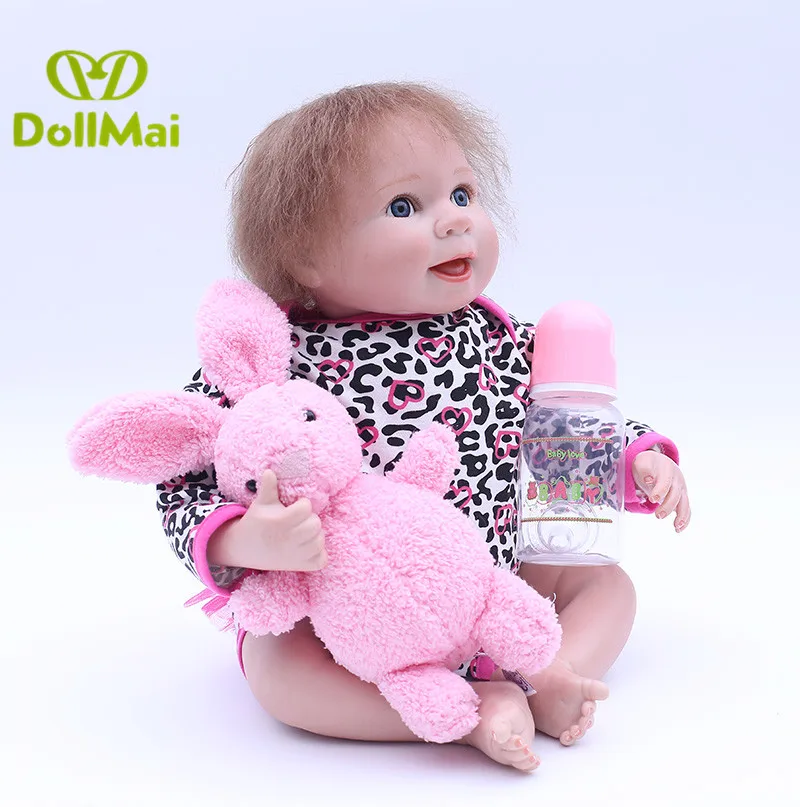 Reborn baby dolls toys 18"46cm soft silicone reborn baby dolls with pink rabbit real baby girl dolls child gift bebes reborn
Reborn baby dolls toys 18"46cm soft silicone reborn baby dolls with pink rabbit real baby girl dolls child gift bebes reborn