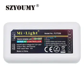 SZYOUMY Wireless Mi Light 2.4G 4-Zone FUT039 Wireless RGB+CCT LED Controller Dimmer for Flexible 5050 RGB CCT Led Strip Light
SZYOUMY Wireless Mi Light 2.4G 4-Zone FUT039 Wireless RGB+CCT LED Controller Dimmer for Flexible 5050 RGB CCT Led Strip Light