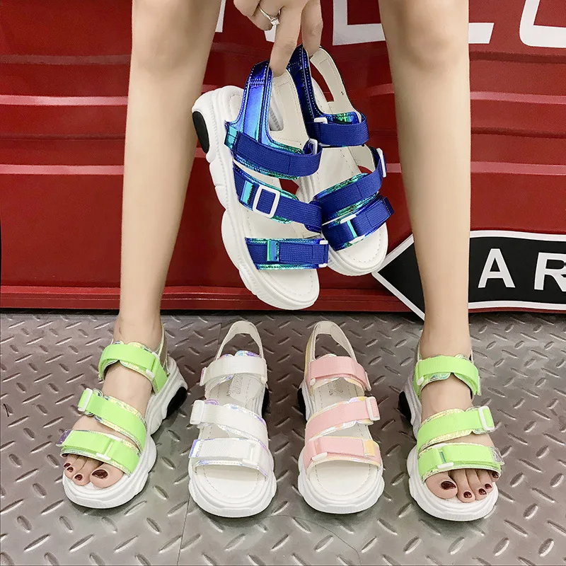 Summer Sports Sandals Ladies Platform Shoes Woman Casual Shoes Pu Breathable Slip On Shoes Thick Bottom Heel Creepers
Summer Sports Sandals Ladies Platform Shoes Woman Casual Shoes Pu Breathable Slip On Shoes Thick Bottom Heel Creepers