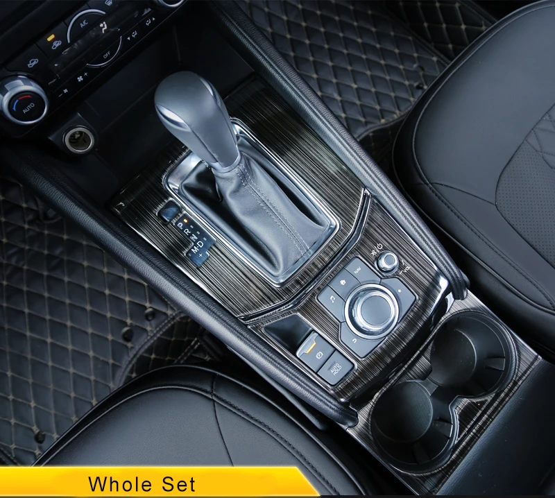 KOUVI Stainless Steel Gear Center Control Shift Panel Sticker Cover Shift Panel Cup Holder for 2017 2018 Mazda CX-5 CX5 CX 5
KOUVI Stainless Steel Gear Center Control Shift Panel Sticker Cover Shift Panel Cup Holder for 2017 2018 Mazda CX-5 CX5 CX 5