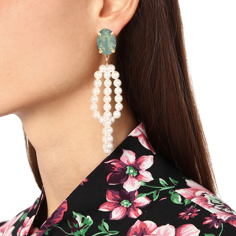 Vodeshanliwen New Simulated pearl earrings 2019 Fashion Korean Crystal Drop Dangle Big Earrings For Women wedding Jewelry
Vodeshanliwen New Simulated pearl earrings 2019 Fashion Korean Crystal Drop Dangle Big Earrings For Women wedding Jewelry