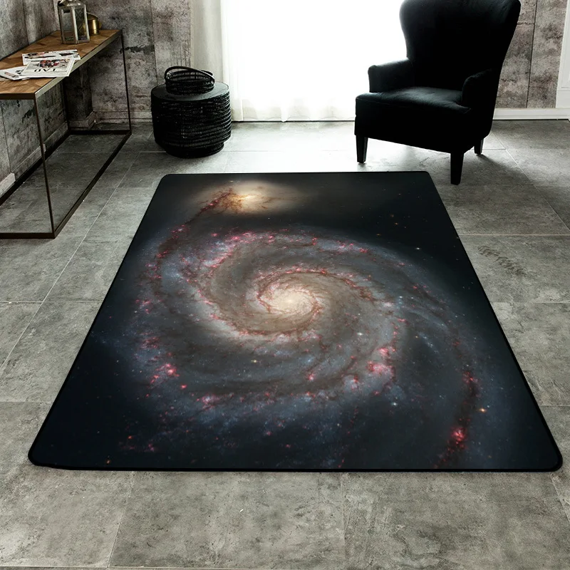 Скандинавский красочный ковер вселенная космический коврик для зоны звезд