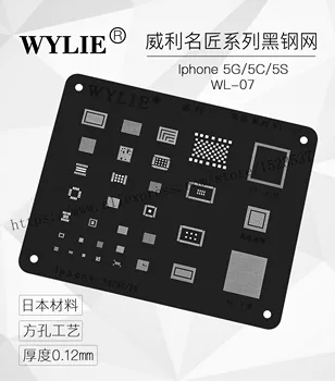 WL-07 for iphone 5 5c 5s BGA Stencil CPU RAM Wifi Nand Flash Baseband Power Amplifier
WL-07 for iphone 5 5c 5s BGA Stencil CPU RAM Wifi Nand Flash Baseband Power Amplifier