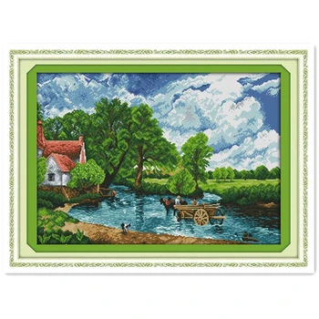 Wading In A River DIY Set Needlework Rest Room Cross Stitch Chinese Counted Cross Stitch Patterns Kits DMC Cross Stitch Fabric
Wading In A River DIY Set Needlework Rest Room Cross Stitch Chinese Counted Cross Stitch Patterns Kits DMC Cross Stitch Fabric