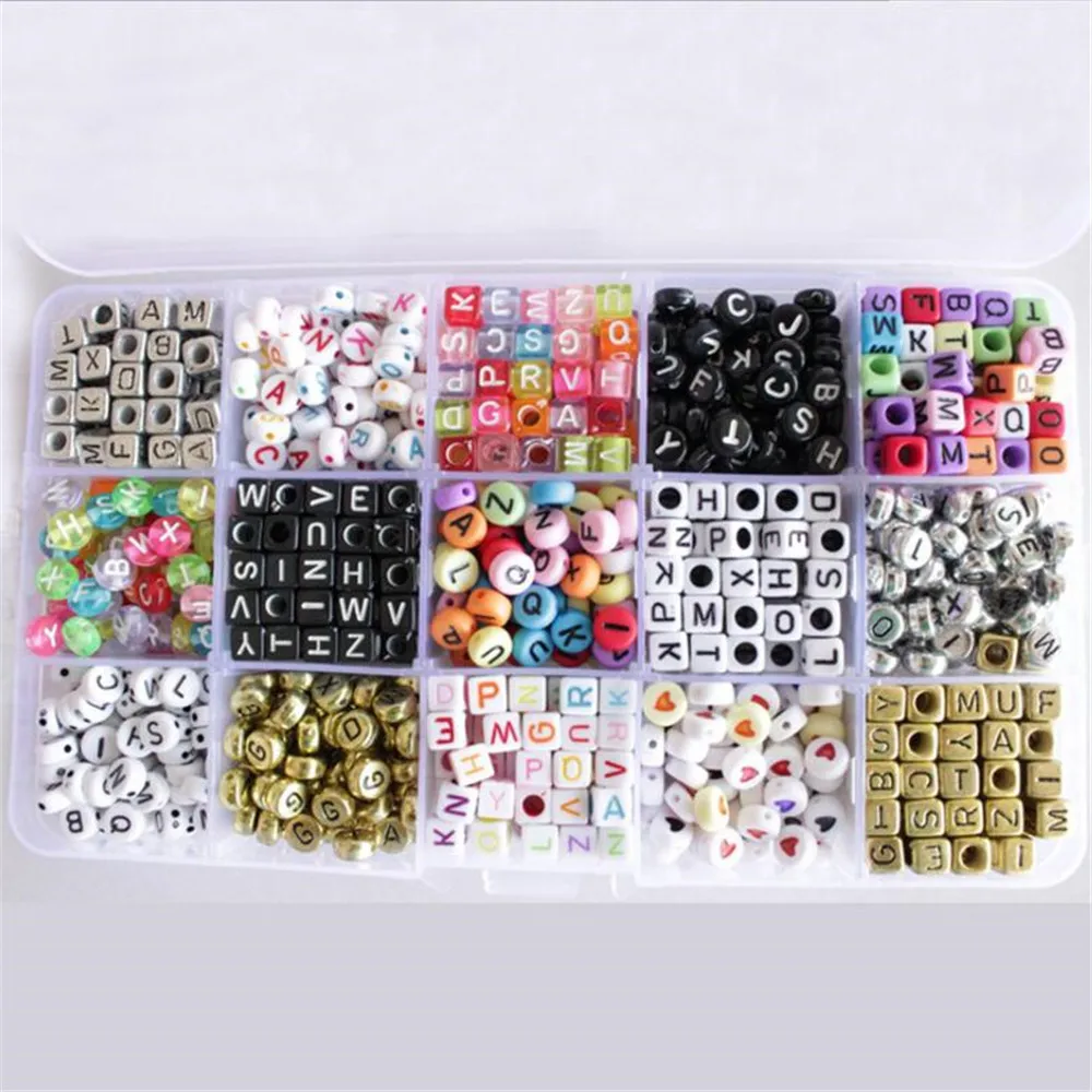 1SET Mixed 900PCS DIY Acrylic Letter Bead Set Accessories For Necklace&Bracelet Girl Developmental Alphabet Toys Beads Kits
1SET Mixed 900PCS DIY Acrylic Letter Bead Set Accessories For Necklace&Bracelet Girl Developmental Alphabet Toys Beads Kits