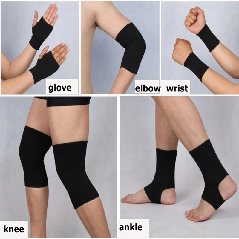 1set Knee Support Elbow Protector Leg Arthritis Injury Gym Sleeve Elasticated Bandage Charcoal Knitted Ankle Warm Wrist Warm
1set Knee Support Elbow Protector Leg Arthritis Injury Gym Sleeve Elasticated Bandage Charcoal Knitted Ankle Warm Wrist Warm