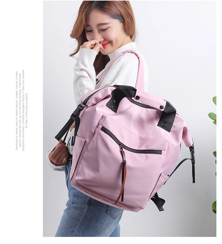 2018 Nylon Backpack Women Casual Backpacks Ladies High Capacity Back To School Bag Teenage Girls Travel Students Mochila Bolsa 22