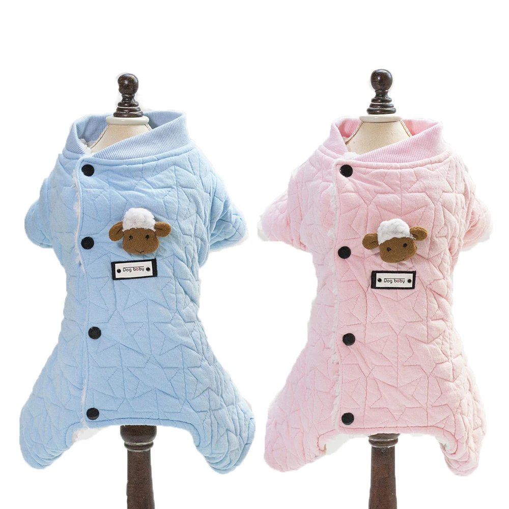 Soft homein warm pet dog winter clothes four legs dog coats with little sheep new jackets for small dogs clothing
Soft homein warm pet dog winter clothes four legs dog coats with little sheep new jackets for small dogs clothing