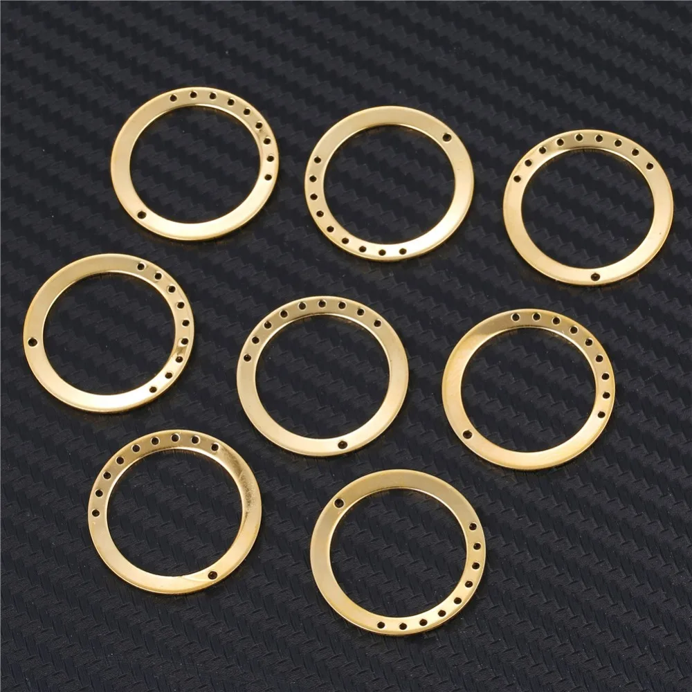 50PCS/lot New Copper Brass Holes Circle Round Connectors Findings Round Hollow Circle Connector For Jewelry Making Accessories
50PCS/lot New Copper Brass Holes Circle Round Connectors Findings Round Hollow Circle Connector For Jewelry Making Accessories