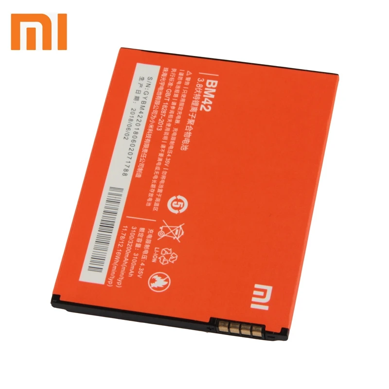 Xiao Mi Xiaomi BM42 Phone Battery For Xiao mi Redmi note 1 3200mAh BM42 Original Replacement Battery
Xiao Mi Xiaomi BM42 Phone Battery For Xiao mi Redmi note 1 3200mAh BM42 Original Replacement Battery