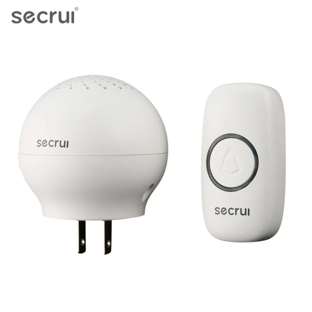 

SECRUI Wireless Doorbell WM522 Smart Waterproof Door Bell System 52 Chimes 5-Level Adjustable Volume 500-Feet Operation Range