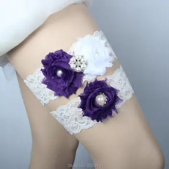 Lowosaiwor Factory Wholesale Purple Shabby Flower Wedding Garter Set Bridal Garter belt Leg Garter blet Handmade IBF10030
Lowosaiwor Factory Wholesale Purple Shabby Flower Wedding Garter Set Bridal Garter belt Leg Garter blet Handmade IBF10030