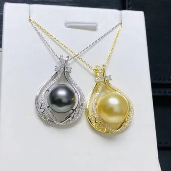 S925 Sterling Silver Pearl Pendant Mounts Pendant Findings and Component Jewelry Parts Fittings Women Accessories
S925 Sterling Silver Pearl Pendant Mounts Pendant Findings and Component Jewelry Parts Fittings Women Accessories