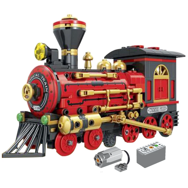 372Pcs Locking City Trains Creator Technic Electric Classical Steam Train Model Building Block Toys For Children Oyuncak Locking
372Pcs Locking City Trains Creator Technic Electric Classical Steam Train Model Building Block Toys For Children Oyuncak Locking