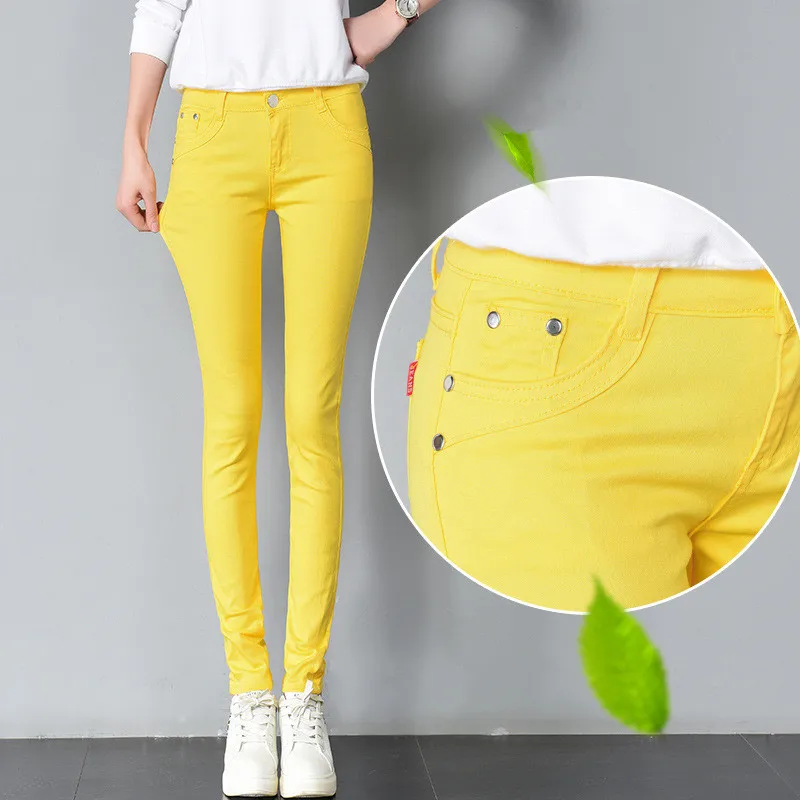 FSDKFAA Woman Jeans Solid Pencil Women Pants Girls Sweet Candy Color Slim Trousers Femme Pantalon Good Quality Women Leggings
FSDKFAA Woman Jeans Solid Pencil Women Pants Girls Sweet Candy Color Slim Trousers Femme Pantalon Good Quality Women Leggings
