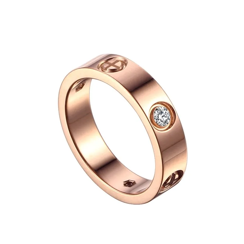 HOT rings luxury H igh quality titanium steel plated rose gold ring men and women fashion couple jewelry
HOT rings luxury H igh quality titanium steel plated rose gold ring men and women fashion couple jewelry