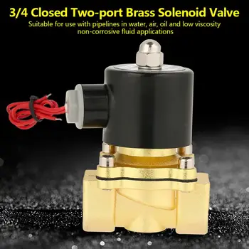 PT3/4 Normally Closed Electric Water Valve Two-port Brass Air Oil Solenoid Valve for Irrigation Sprinkler AC110V Solenoid Valve
PT3/4 Normally Closed Electric Water Valve Two-port Brass Air Oil Solenoid Valve for Irrigation Sprinkler AC110V Solenoid Valve