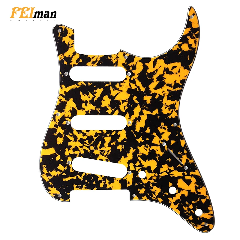 Pleroo guitar parts Guitar Pickguard for Fender 8 Screw Holes 57' Stratocaster Standard SSS St Scratch Plate with 8 screws
Pleroo guitar parts Guitar Pickguard for Fender 8 Screw Holes 57' Stratocaster Standard SSS St Scratch Plate with 8 screws