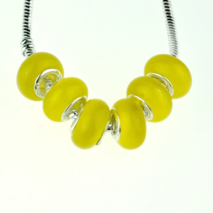 50pcs/lot 9*14mm Yellow Cat Eye Beads Big Hole Glass Beads Charm European Necklace Bracelet DIY Beads For Jewelry Making
50pcs/lot 9*14mm Yellow Cat Eye Beads Big Hole Glass Beads Charm European Necklace Bracelet DIY Beads For Jewelry Making