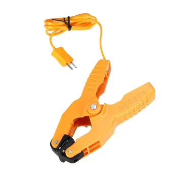 HT-05 Pipe Clamp Thermometer Clamp Clip Temperature Measurement Lead K-type Thermocouple -40-200C Probe (Yellow)
HT-05 Pipe Clamp Thermometer Clamp Clip Temperature Measurement Lead K-type Thermocouple -40-200C Probe (Yellow)