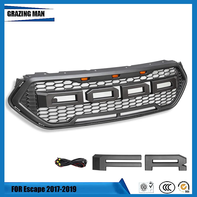 Modifed ABS Car Front Racing Grille Raptor Grills for Kuga Escape Front Grill 2017 2018 2019
Modifed ABS Car Front Racing Grille Raptor Grills for Kuga Escape Front Grill 2017 2018 2019