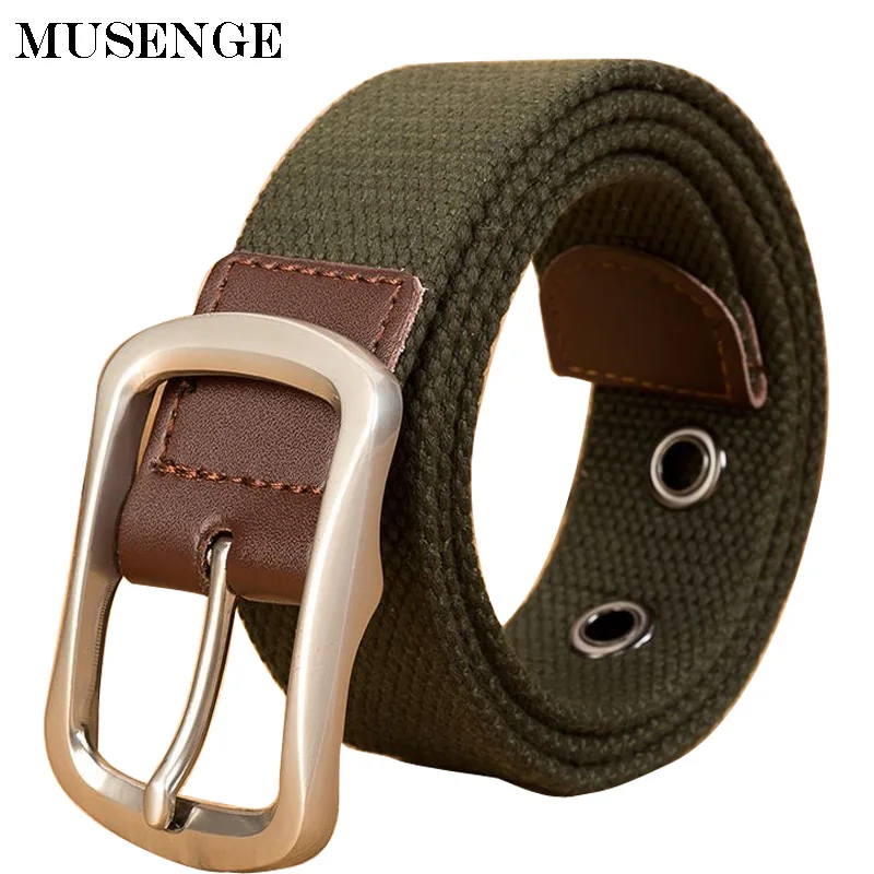 MUSENGE Designer Army Men's Pin Buckle Casual Belts Military Waistband For Men Cinturon hombre Male Canvas High Quality Strap
MUSENGE Designer Army Men's Pin Buckle Casual Belts Military Waistband For Men Cinturon hombre Male Canvas High Quality Strap