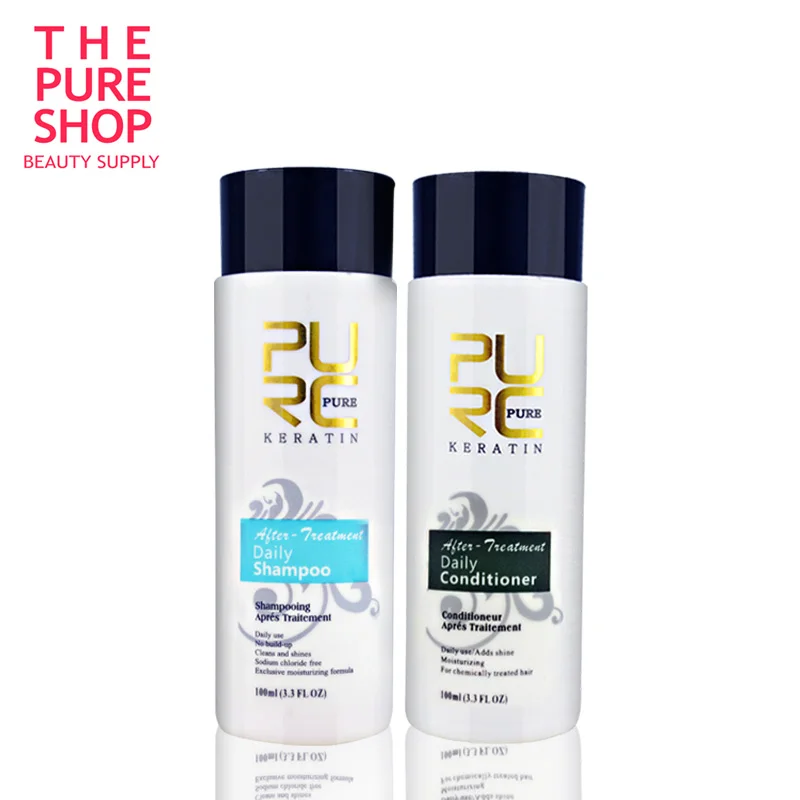 Daily shampoo and daily conditioner for keraitn hair treatment 100ml professional use for after keraetin make hair smoothing
Daily shampoo and daily conditioner for keraitn hair treatment 100ml professional use for after keraetin make hair smoothing