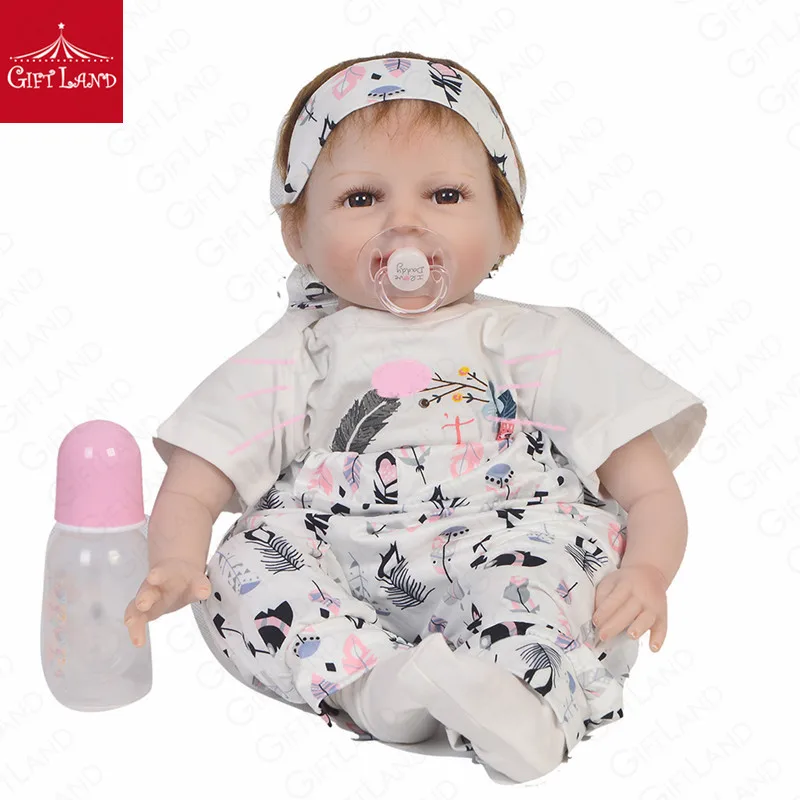 Reborn Baby Doll 22inch Baby Cloth Doll Soft Cotton Doll Cute Baby Doll Smiling Angel Princess With Brown Eyes And Fresh Face
Reborn Baby Doll 22inch Baby Cloth Doll Soft Cotton Doll Cute Baby Doll Smiling Angel Princess With Brown Eyes And Fresh Face