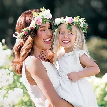 Mom and Me BOHO Style Artificial Fake flower hair band Children Roses Garland Beach Hair accessories Women wreath headbands
Mom and Me BOHO Style Artificial Fake flower hair band Children Roses Garland Beach Hair accessories Women wreath headbands