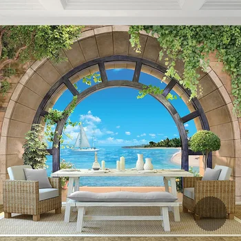 Custom Mural Wallpaper European Style 3D Stereoscopic Balcony Nature Landscape Photo Wall Paper Living Room Decoration Painting
Custom Mural Wallpaper European Style 3D Stereoscopic Balcony Nature Landscape Photo Wall Paper Living Room Decoration Painting