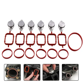 6 PCS 22/33mm Aluminum Swirl Flap Blanking Plates Seal with Intake Manifold Gasket 6 Cylinder for BMW
6 PCS 22/33mm Aluminum Swirl Flap Blanking Plates Seal with Intake Manifold Gasket 6 Cylinder for BMW