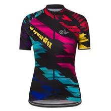 2017 WaywardFox das Mulheres Equipe de Ciclismo jersey de Manga Curta roupas de ciclismo de estrada Corrida De bicicleta desgaste 100% Poliéster Respirável(China)