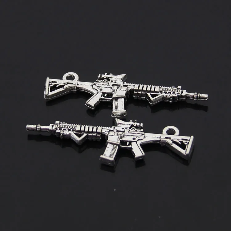Free Shipping 20pcs/lot Automatic Rifle charm pendant 44*14mm antique silver fit bracelet necklace diy metal jewelry making
Free Shipping 20pcs/lot Automatic Rifle charm pendant 44*14mm antique silver fit bracelet necklace diy metal jewelry making