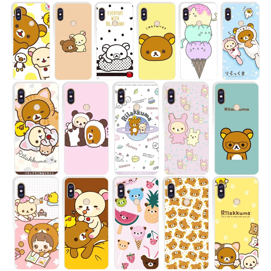 85AQ funny cute cartoon Rilakkuma Soft Silicone Tpu Cover phone Case for xiaomi redmi 6 pro note 6 pro 5 plus 4 4x mi 8
85AQ funny cute cartoon Rilakkuma Soft Silicone Tpu Cover phone Case for xiaomi redmi 6 pro note 6 pro 5 plus 4 4x mi 8