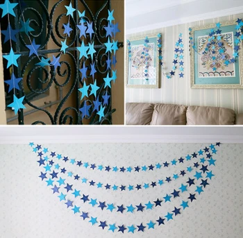 50pcs/lot Home 4M Colorful Bunting Hanging Paper Star Garlands Birthday Wedding Party Banner Shower Room Door Decoration
50pcs/lot Home 4M Colorful Bunting Hanging Paper Star Garlands Birthday Wedding Party Banner Shower Room Door Decoration