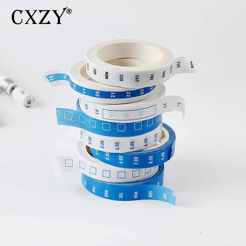 CXZY 4Pc/set blue week planner washi tape pack decorative masking scrapbooking bullet journal wash washitape adhesive gift 1J804
CXZY 4Pc/set blue week planner washi tape pack decorative masking scrapbooking bullet journal wash washitape adhesive gift 1J804