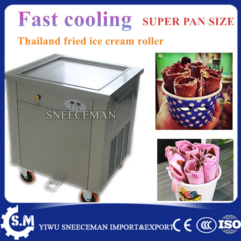 50cm big pan size 110 V / 220 V Square single pan fried ice cream roll machine ice pan machine with temperature control system
50cm big pan size 110 V / 220 V Square single pan fried ice cream roll machine ice pan machine with temperature control system