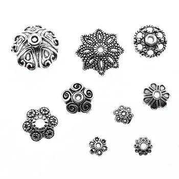 50pcs Bead Caps Charms Charms Pendant Silver Color Bead Caps Pendants Jewelry Accessories DIY Jewelry Findings
50pcs Bead Caps Charms Charms Pendant Silver Color Bead Caps Pendants Jewelry Accessories DIY Jewelry Findings