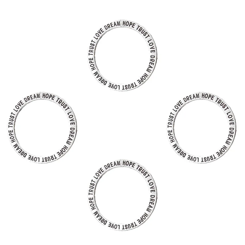 Yishan 10pcs/lot Trendy Metal Lettering Affirmation Charms Message Circle Charms Funny Accessories for DIY Necklace/bracelets
Yishan 10pcs/lot Trendy Metal Lettering Affirmation Charms Message Circle Charms Funny Accessories for DIY Necklace/bracelets