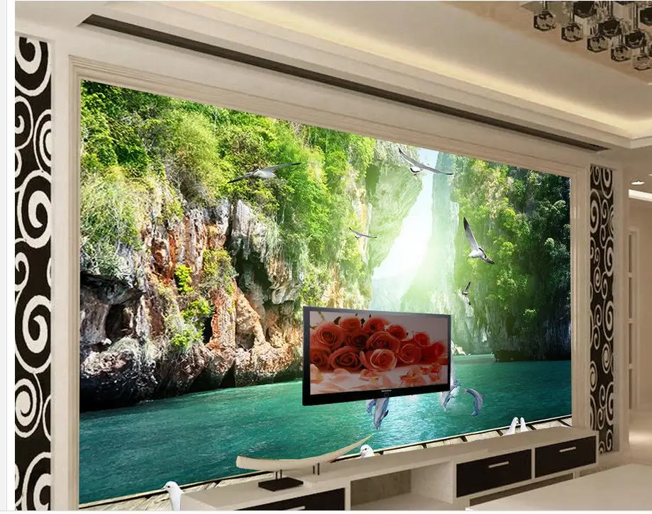 3d wallpaper for room Home Decoration Dolphin Guilin landscape 3d background wall classic painting wallpaper
3d wallpaper for room Home Decoration Dolphin Guilin landscape 3d background wall classic painting wallpaper