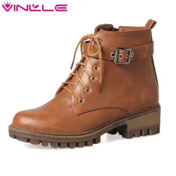 VINLLE 2020 Women Autumn Shoes Ankle Boots Fashion Square High Heel Round Toe Cow Suede Ladies Motorcycle Shoes Size 34-43
VINLLE 2020 Women Autumn Shoes Ankle Boots Fashion Square High Heel Round Toe Cow Suede Ladies Motorcycle Shoes Size 34-43