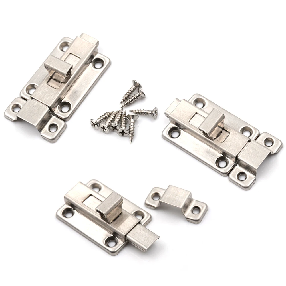 2/3/4 Inch Stainless Steel Hardware Door Lock Barrel Bolt Latch Padlock Clasp Set Brushed Stainless Steel
2/3/4 Inch Stainless Steel Hardware Door Lock Barrel Bolt Latch Padlock Clasp Set Brushed Stainless Steel