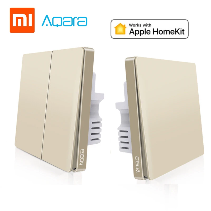 Оригинальный Xiaomi Aqara Mijia Умный дом свет управление один огонь провода ZigBee
