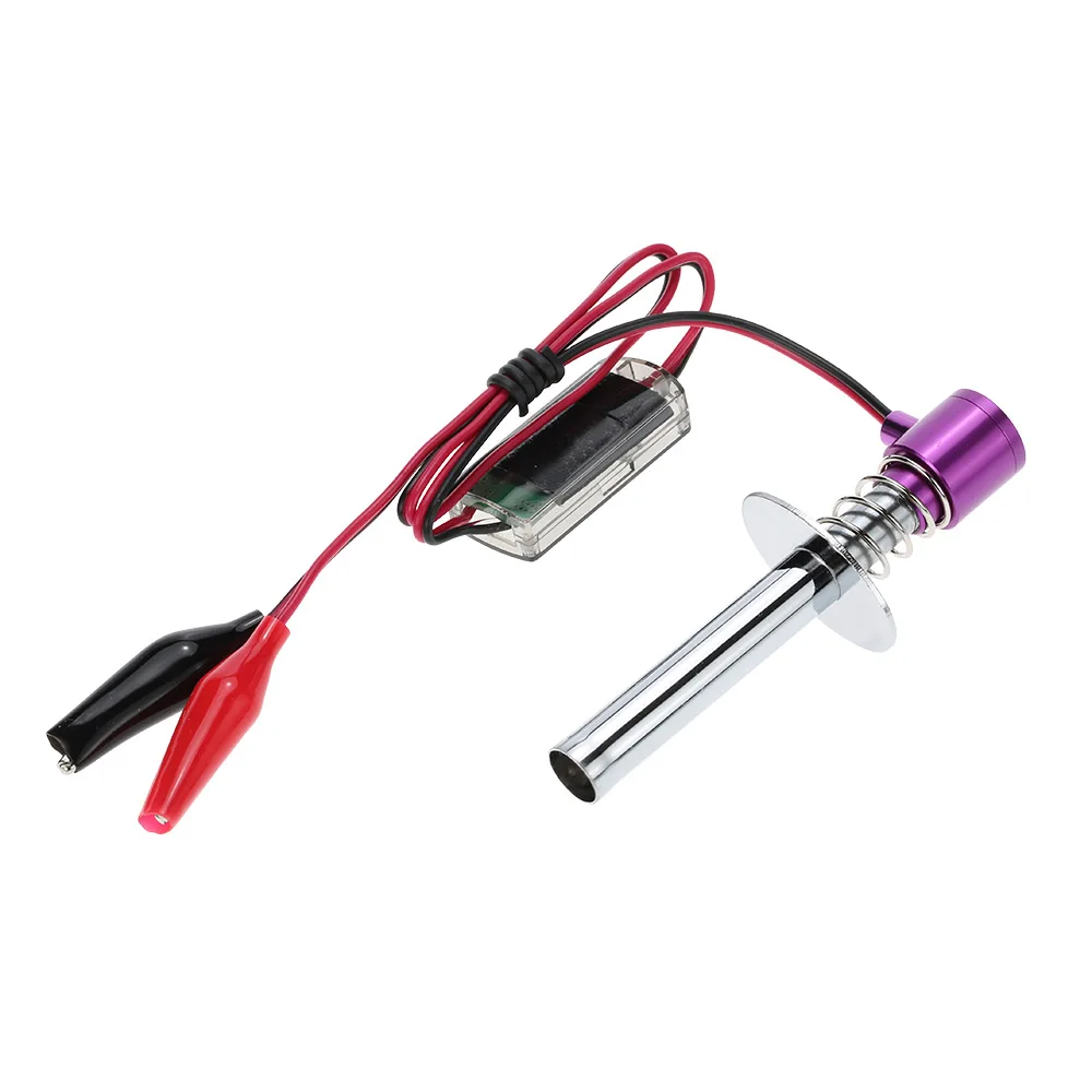 80100 6-12V Electronic Glow Plug Igniter with Alligator Clip for 1/10 HSP Nitro Powered RC Car
80100 6-12V Electronic Glow Plug Igniter with Alligator Clip for 1/10 HSP Nitro Powered RC Car