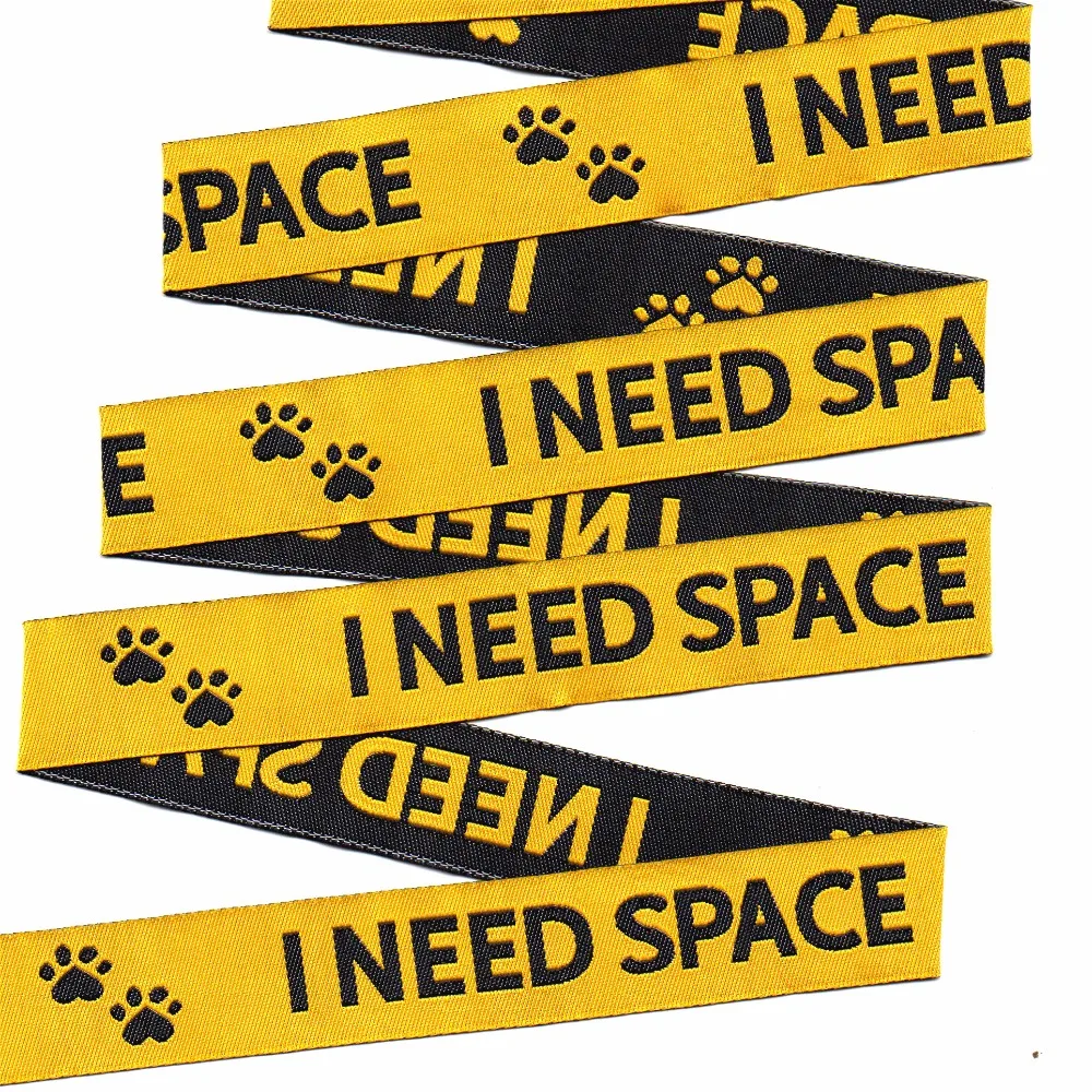 2014 NEW wholesale 5/8"+3/4"(16mm+22mm 20y/lots) Polyester Woven Jacquard Ribbon For Dog Collar with yellow"I need space"
2014 NEW wholesale 5/8"+3/4"(16mm+22mm 20y/lots) Polyester Woven Jacquard Ribbon For Dog Collar with yellow"I need space"