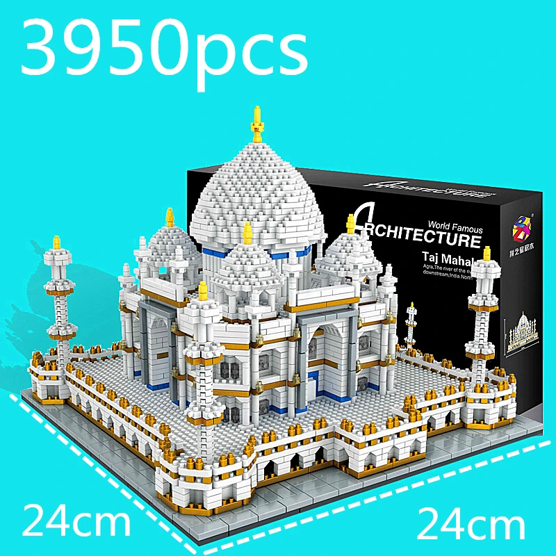 Children Educational Toys Taj Mahal Palace 3D Model Diamond Mini Building Brick Land Building Brand
Children Educational Toys Taj Mahal Palace 3D Model Diamond Mini Building Brick Land Building Brand