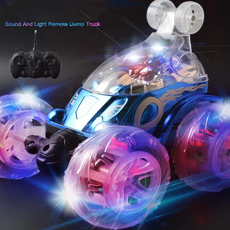 Boys Gift Toy 360 Tumbling Electric Controlled RC Stunt Dancing Car Flashing Light Dasher Vehicle Kids Remote Control | Игрушки и хобби