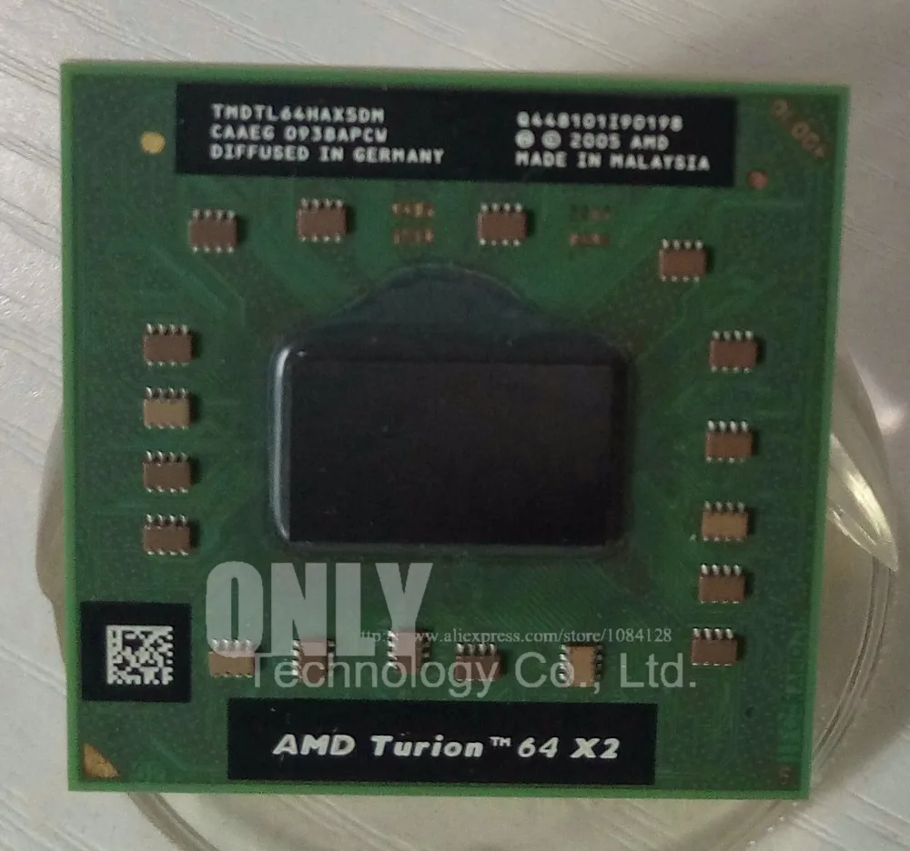 AMD Turion 64 X2 Mobile TL-64 - TMDTL64HAX5DM 2.2GHz/Socket S1/Dual-Core Laptop processor TL64 TL 64 CPU
AMD Turion 64 X2 Mobile TL-64 - TMDTL64HAX5DM 2.2GHz/Socket S1/Dual-Core Laptop processor TL64 TL 64 CPU